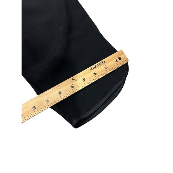 ZARA TRF Crepe Pants Elastic Drawstring Wist Ankle Length Black Pull-On - Picture 7 of 8